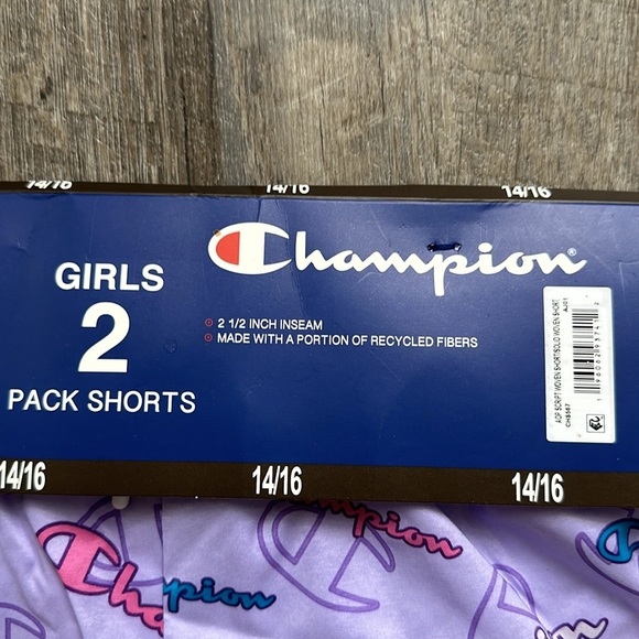 Girls Shorts -2 Pack Champion - Picture 3 of 6